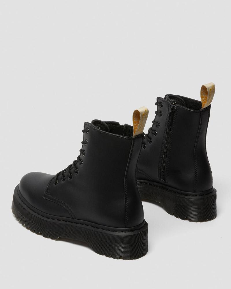 Men's Dr Martens Vegan Jadon II Mono Platform Boots Black | AU 568JPQ